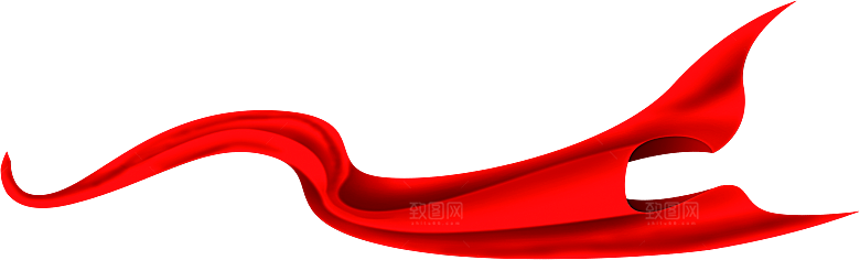 红绸带飘带缎带丝带png免抠素材