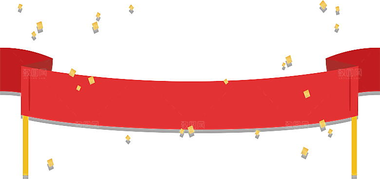 红绸带飘带缎带丝带png免抠透明背景