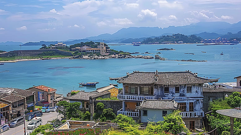 海边海岛宁静自然天空高清风光唯美
