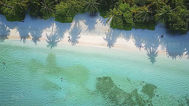 海边海岛唯美高清天空宁静自然风光