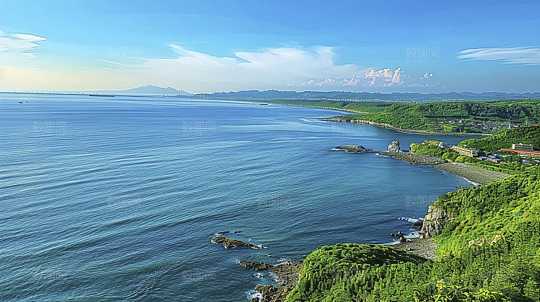 海边海岛唯美高清天空宁静自然风光