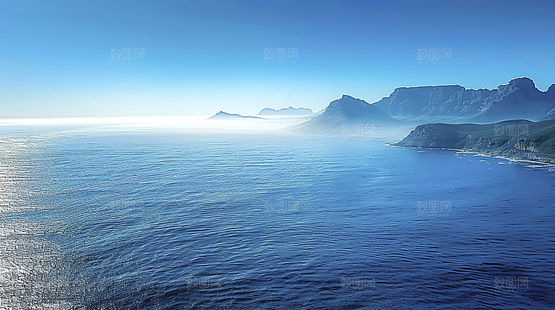 海边海岛唯美高清天空宁静自然风光