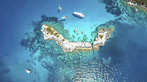 海边旅行自然岛屿海水度假风光风景海洋海岛