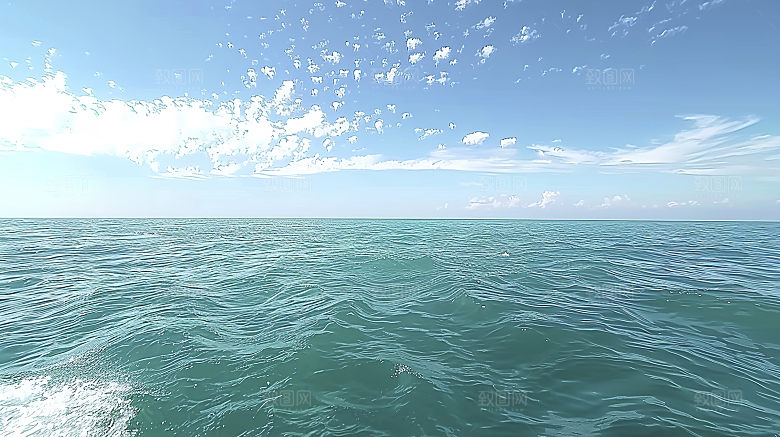 海边宁静高清海岛天空唯美自然风光