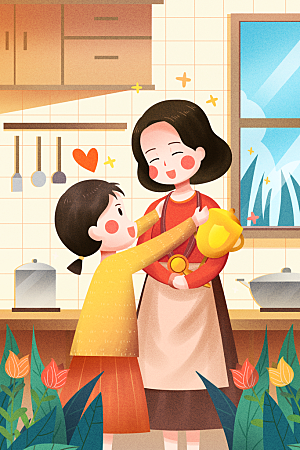 感恩母亲节节日祝福商场宣传促销广告海报