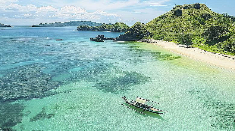 海边天空高清海岛自然唯美风光宁静