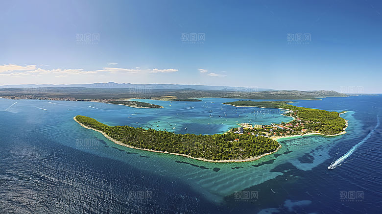 海边天空高清海岛自然唯美风光宁静