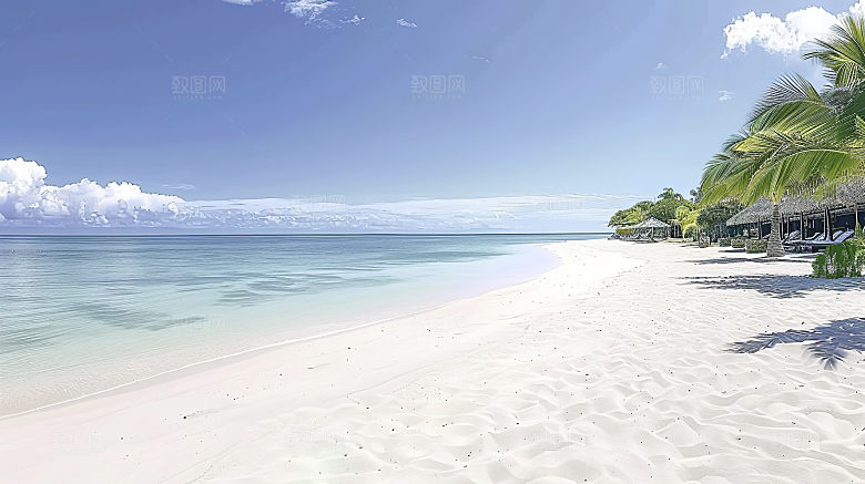 海边天空高清海岛自然唯美风光宁静