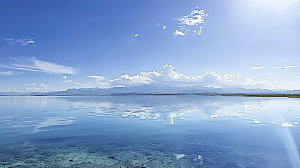 海边天空高清海岛自然唯美风光宁静