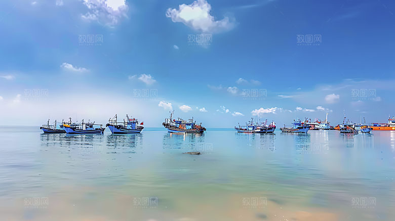 海边天空高清宁静自然海岸海岛唯美风光