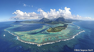 海边天空高清宁静自然海岸海岛唯美风光