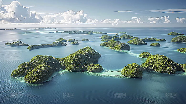 海边天空高清宁静自然海岸海岛唯美风光