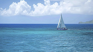 海边天空高清宁静自然海岸海岛唯美风光