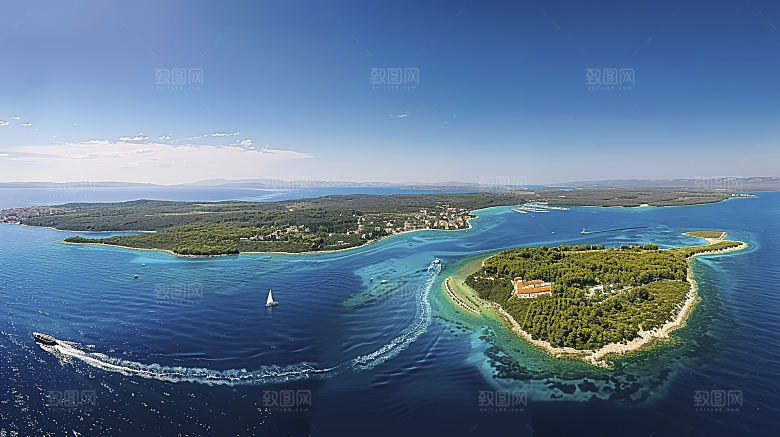 海边天空风光高清海岸宁静海滩海岛自然唯美
