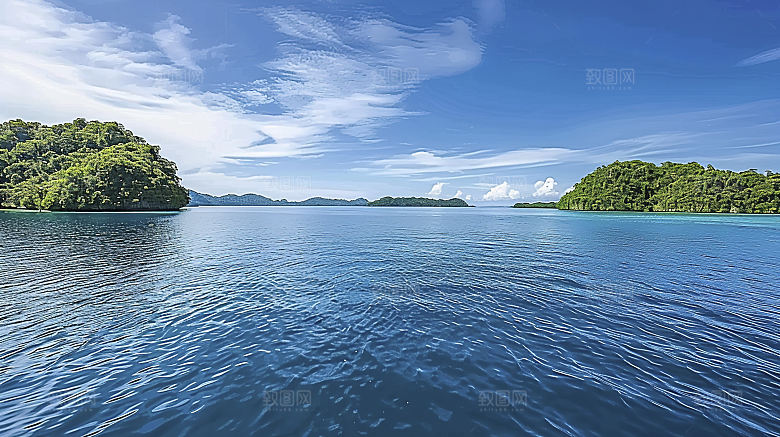 海边天空风光高清海岸宁静海滩海岛自然唯美