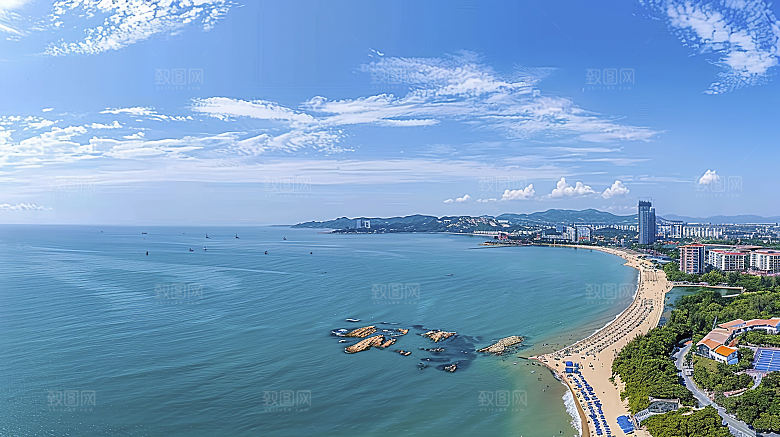 海边天空风光高清海岸宁静海滩海岛自然唯美