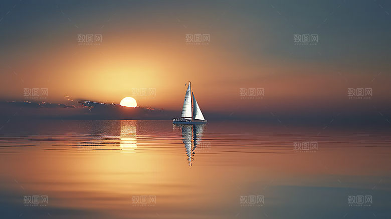 海边天空自然风光宁静海岛唯美高清