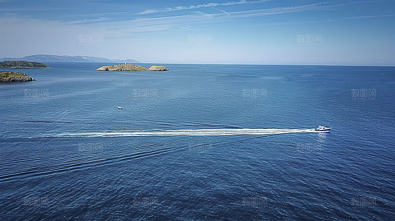 海边天空自然风光宁静海岛唯美高清