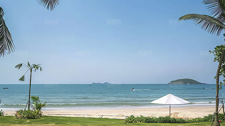 海边天空自然风光宁静海岛唯美高清
