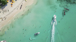 海边天空海岛海岸海滩风光唯美云彩自然