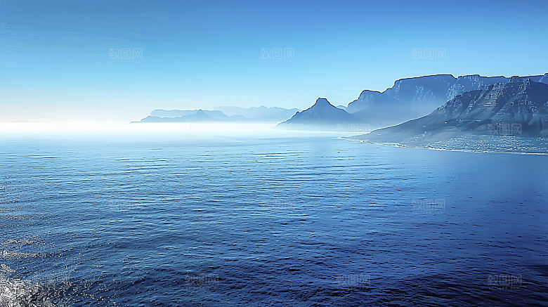 海边唯美风光自然宁静海岛高清天空