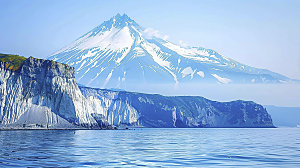 海边唯美风光自然宁静海岛高清天空