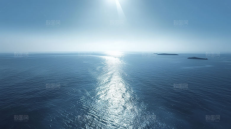 海边唯美风光自然宁静海岛高清天空