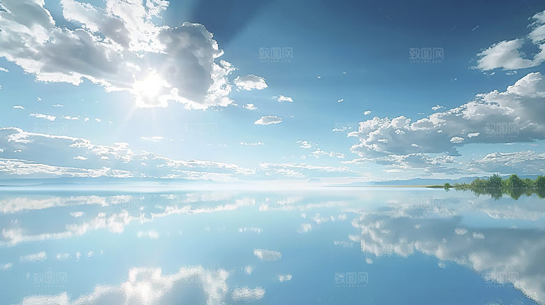 海边唯美风光自然宁静海岛高清天空