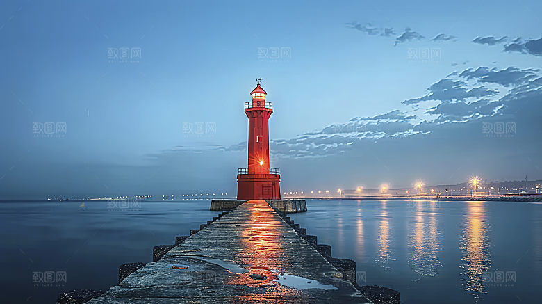 海边唯美风光自然宁静海岛高清天空