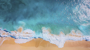 海边唯美风光自然宁静海岛高清天空
