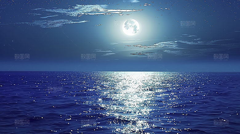 海边云彩海洋海水宁静唯美高清天空海岸