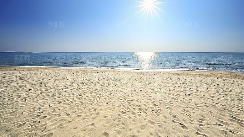 海边云彩海洋海水宁静唯美高清天空海岸