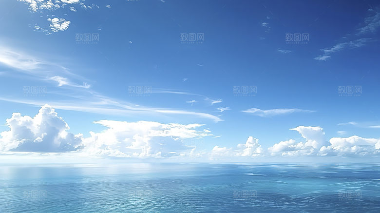 海边云彩海岛风光天空海滩海岸唯美宁静自然