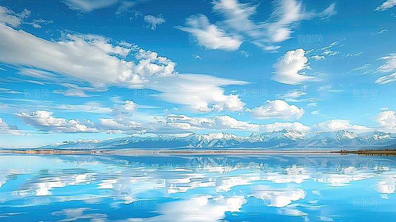 蓝天唯美自然天空云彩白云宁静云层高清