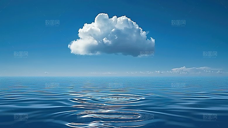 蓝天唯美自然天空云彩白云宁静云层高清