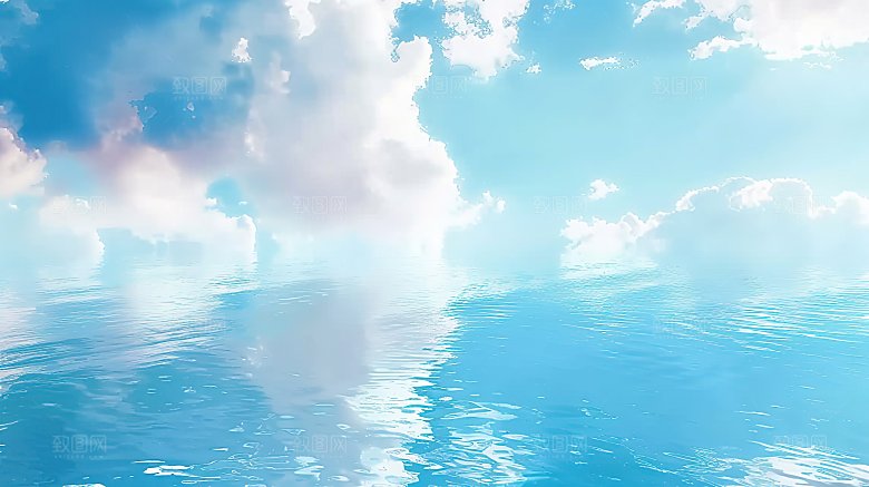 蓝天唯美自然天空云彩白云宁静云层高清