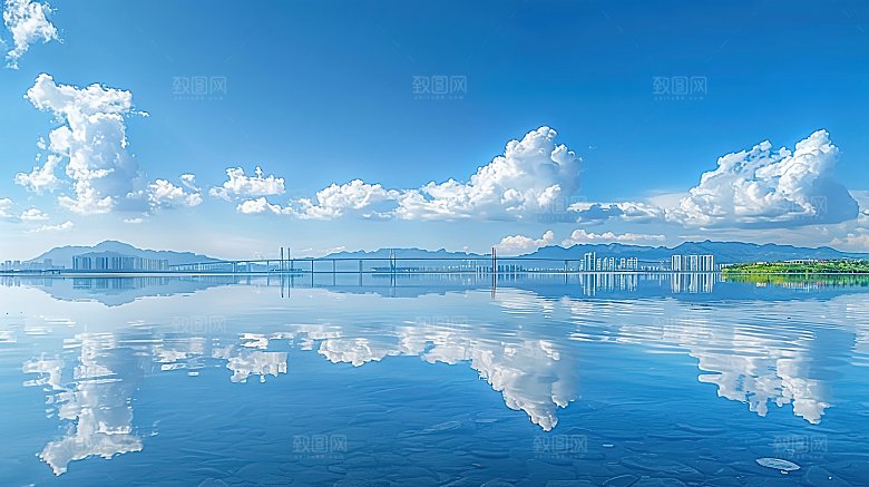 蓝天唯美自然天空云彩白云宁静云层高清