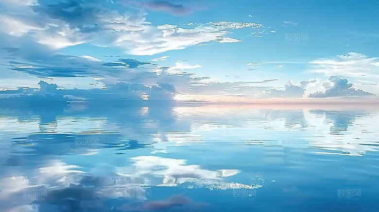 蓝天唯美自然天空云彩白云宁静云层高清