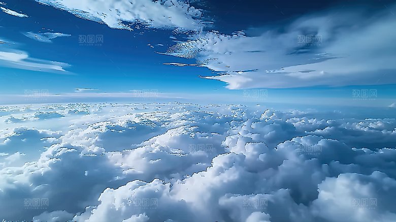 蓝天唯美白云天空云景高清云层