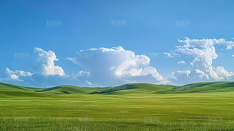 蓝天唯美宁静高清天空云层云彩自然白云