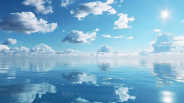 蓝天唯美天空高清云雾意境云层云景白云