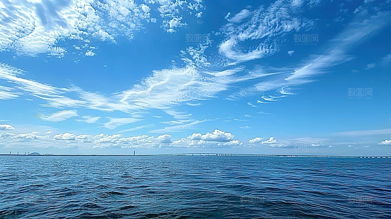 蓝天唯美天空高清云雾意境云层云景白云