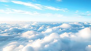 蓝天唯美天空高清云雾意境云层云景白云