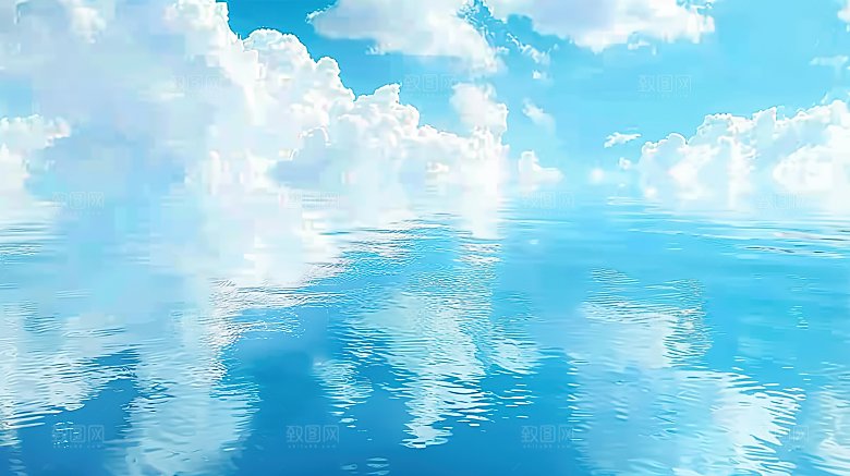 蓝天云雾意境唯美云层高清天空云景白云