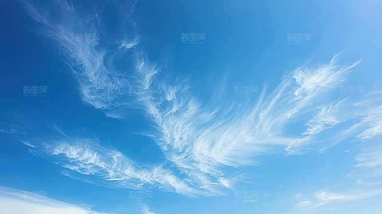 蓝天云雾意境唯美云层高清天空云景白云