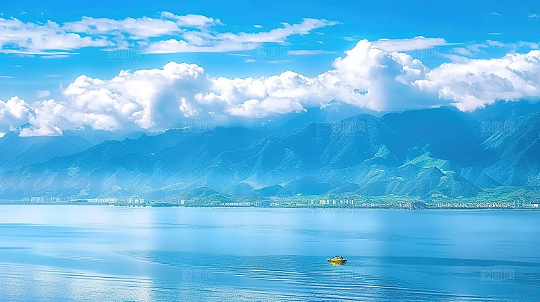 蓝天云雾意境唯美云层高清天空云景白云