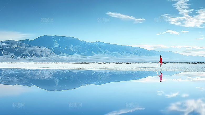 蓝天云雾云景高清云层白云意境天空唯美