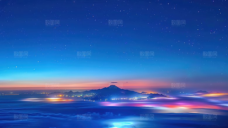 蓝天云景自然白云景观高清意境唯美