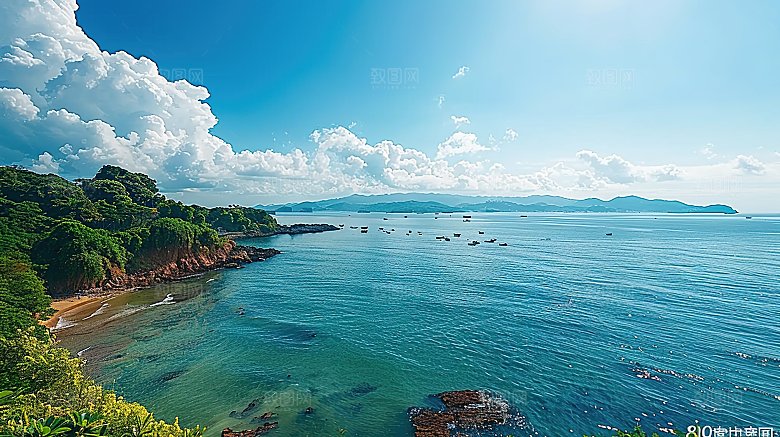 蓝天云景自然白云景观高清意境唯美