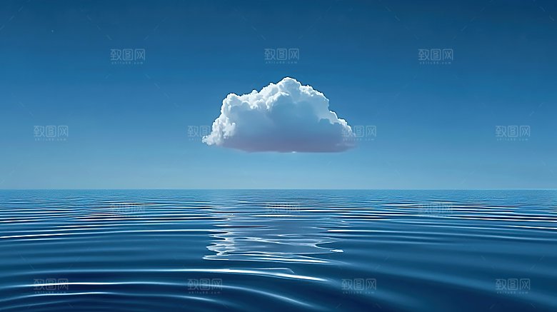 蓝天云景自然白云景观高清意境唯美